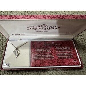 Sterling Silver Reunion Heart Religious NOS in Original Box By Cross